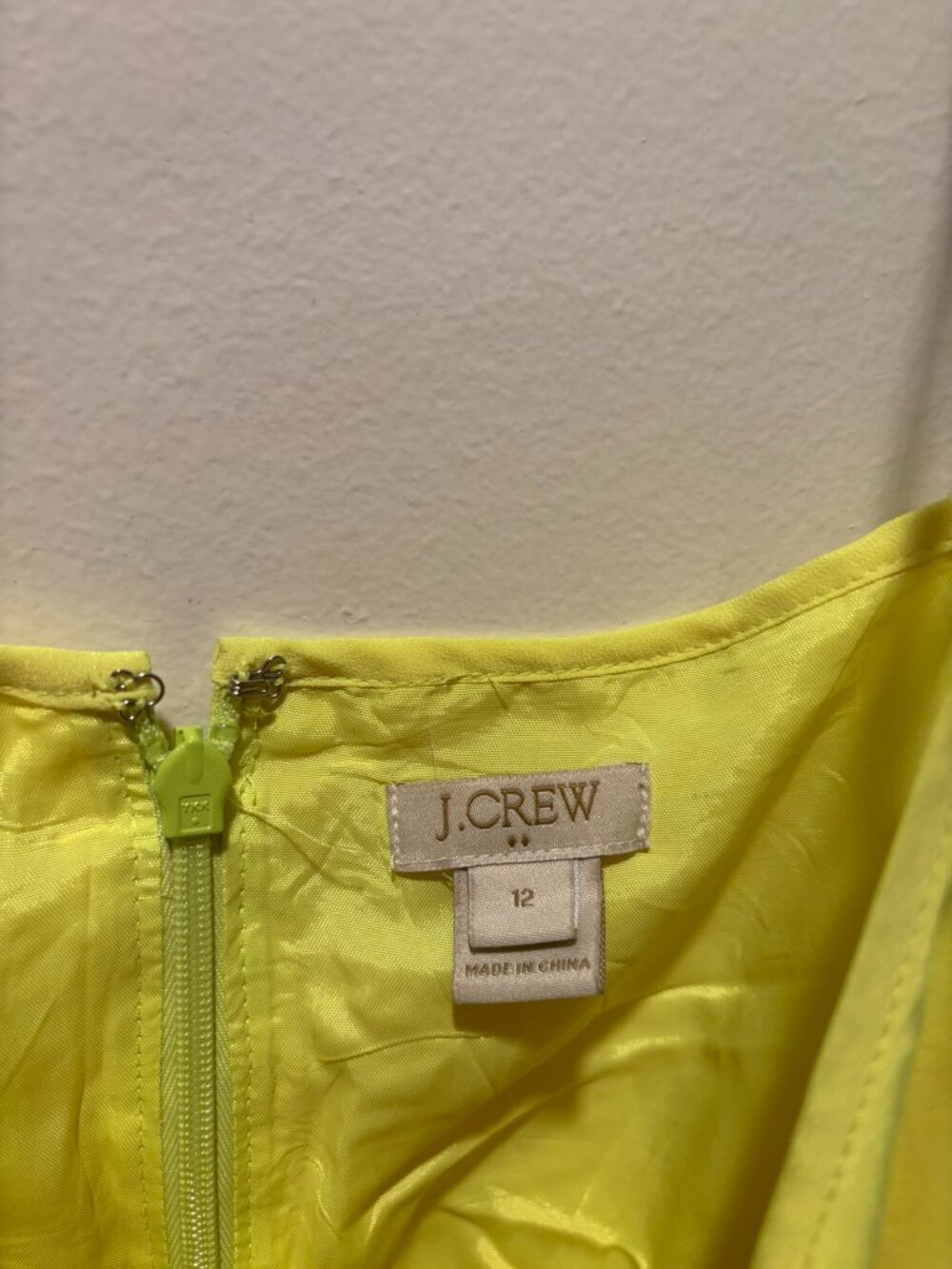 Neon Yellow J Crew Dress - Perfect for Summer! - Picture 3 of 3